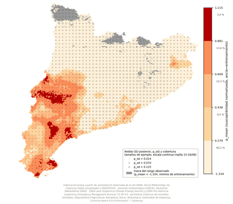 Mapa de susceptibilidad, 09/09/2026