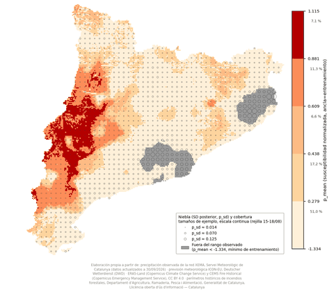 Mapa de susceptibilidad, 30/09/2026