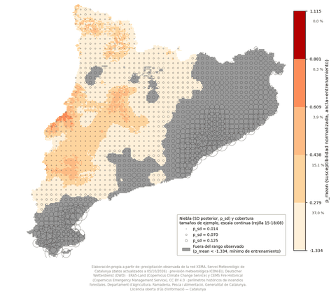 Mapa de susceptibilidad, 05/10/2026