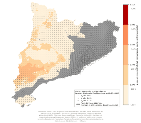 Mapa de susceptibilidad, 08/10/2026