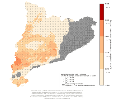 Mapa de susceptibilidad, 09/10/2026
